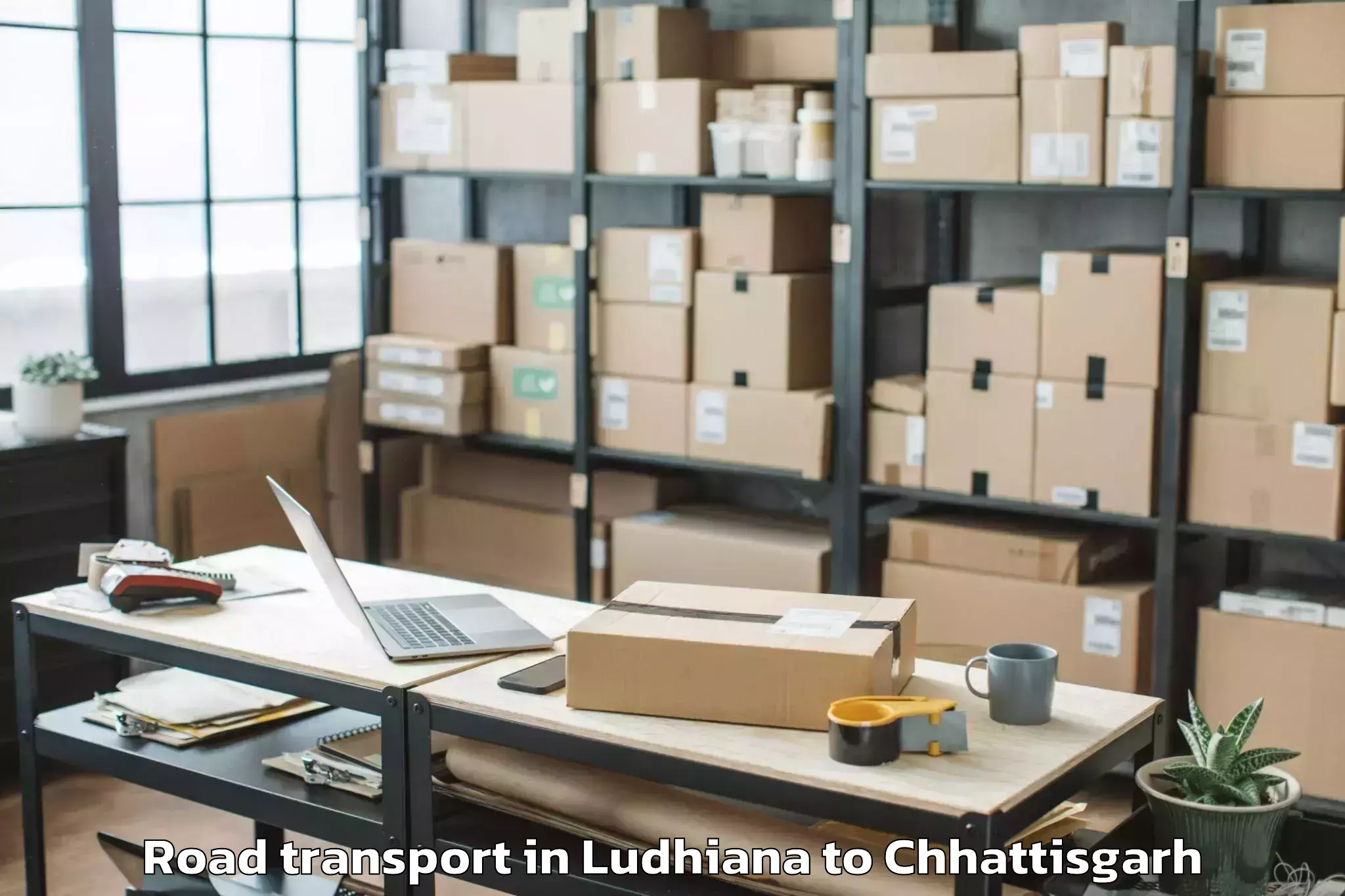 Ludhiana to Kondagaon Road Transport Booking